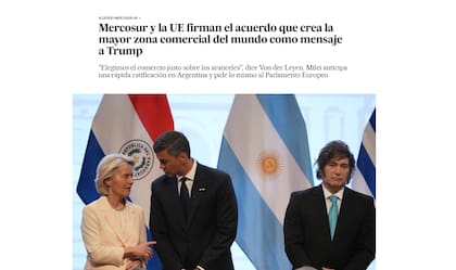 El diario El País destacó la firma del acuerdo