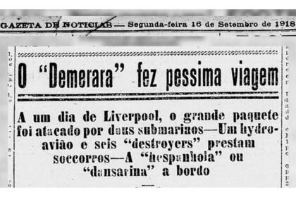 El diario brasileño Gazeta de Notícias calificó el viaje del Demerara como "terrible". Pronto, el buque se ganó el apodo de "barco de la muerte"