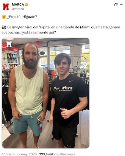 El diario Marca se hizo eco de lo que sería la nueva apariencia de Gonzalo Higuaín