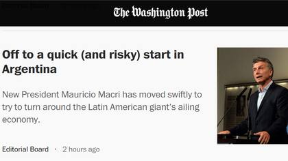 El diario norteamericano destacó varias medidas, entre ellas la liberación del cepo cambiario