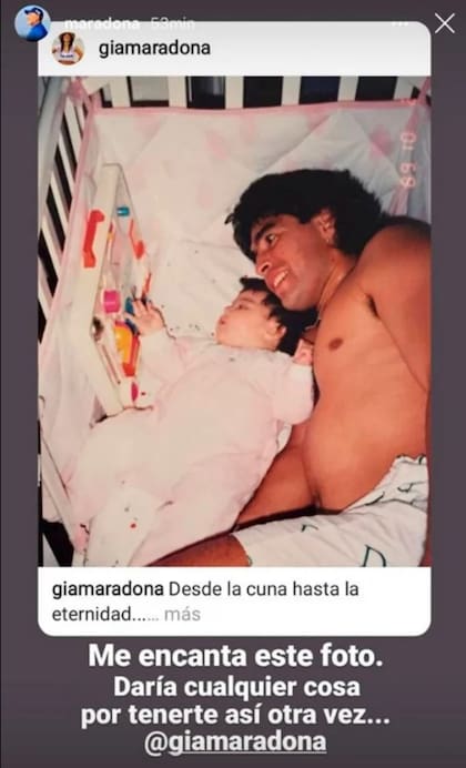 El Diez reprodujo la postal infantil en sus redes con un dulce mensjae