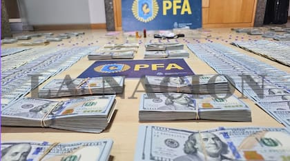 El dinero encontrado en la casa de Facundo Leal