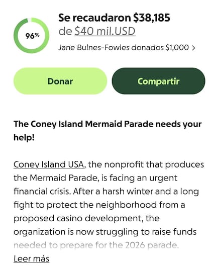 El dinero recaudado para el desfile