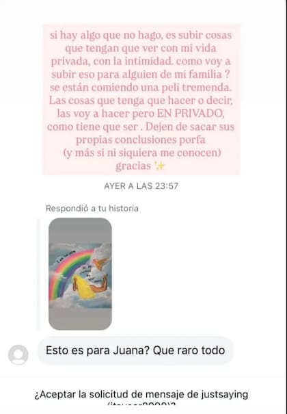 El diplomático mensaje de Micaela Tinelli en medio del escándalo familiar