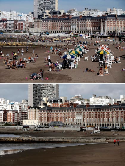 Las playas de Mar del Plata, de las Pascuas de 2019 a las actuales