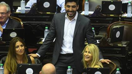 El diputado Facundo Moyano durante el debate en la cámara baja del presupuesto, la responsabilidad fiscal, el consenso fiscal, compromisos tributarios y una ley relacionada al deporte