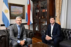 El diputado Francisco Morchio junto al gobernador de la provincia de Entre Ríos, Rogelio Frigerio