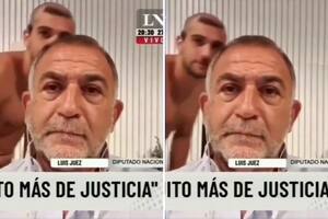 El diputado Luis Juez estaba en una entrevista vía Zoom cuando su hijo se cruzó semidesnudo detrás suyo