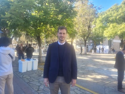 El diputado Sánchez Wrba, cercano a Ritondo, durante el acto en Olivos