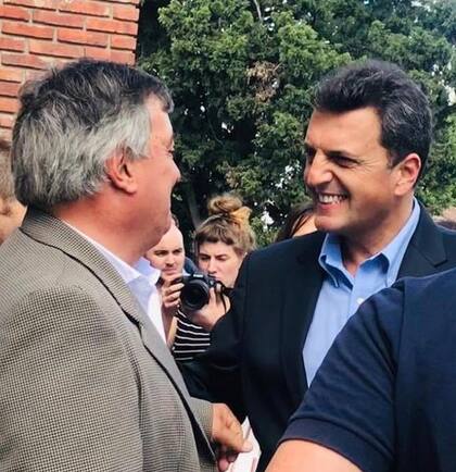 El diputado Selva con Sergio Massa