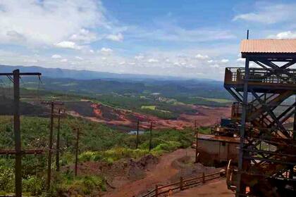El dique de desechos de una mina se rompió en Brumadinho, en el estado de Minas Gerais, en Brasil