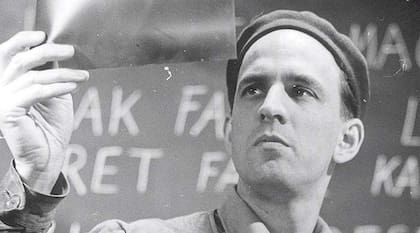 El director de cine sueco Ingmar Bergman en Estocolmo, en 1957