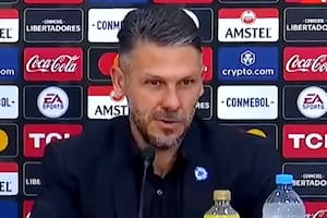 El director técnico de River Plate, Martín Demichelis