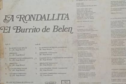 El disco de La Rondallita incluía otras canciones compuestas por el maestro Hugo Blanco