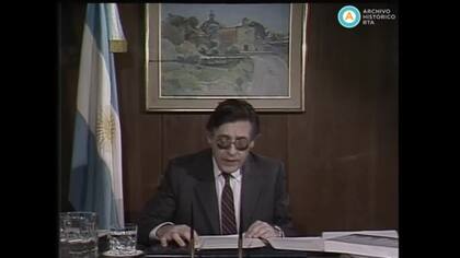 El discurso de Juan Vital Sourrouille para anunciar el plan Austral, el 14 de junio de 1985: el fracaso del programa no solo se debió a los controles de precios, sino también a que no se cumplió con la consolidación fiscal