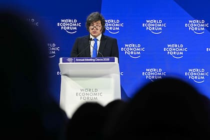 El discurso de Milei fue breve y ante una sala semivacía