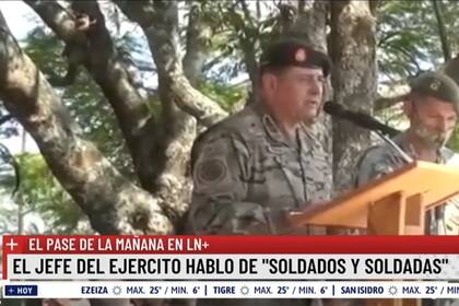 El discurso del titular del Ejército argentino que generó controversia