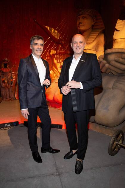 El diseñador Fabián Zitta y Charly Fonseca.