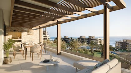 El diseño a cargo del estudio Gómez Platero maximiza las visuales y hace del exterior una extensión de la vida interior.