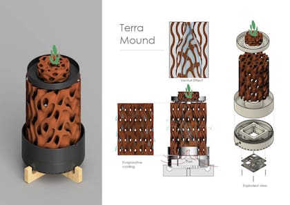 El diseño del Terra Mound tiene el potencial de transformar cómo se construyen y refrigeran los edificios (imagen ilustrativa)