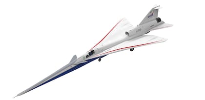 El diseño exterior del avión X-59 será con los colores de la bandera de EE.UU.