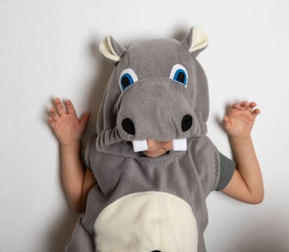 El disfraz de hipopótamo para niños es una opción para Halloween 2024