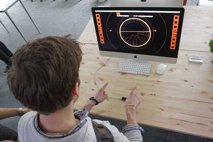 El dispositivo de control por gestos Leap Motion fue otra de las atracciones de SxSW de Austin, Texas