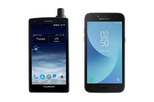 Thuraya X5-Touch y Samsung J2 Pro: los smartphones más y menos conectados