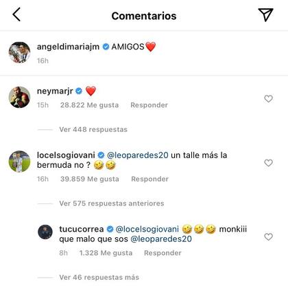 El divertido comentario de Lo Celso a Paredes