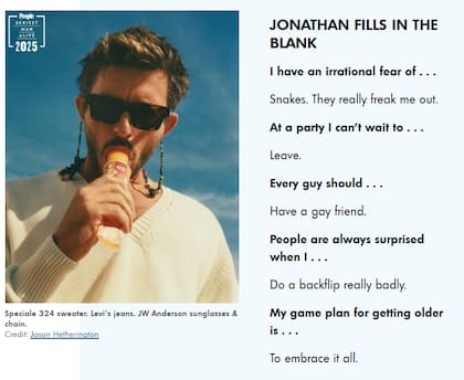 El divertido ida y vuelta de Jonathan Bailey en su entrevista con People