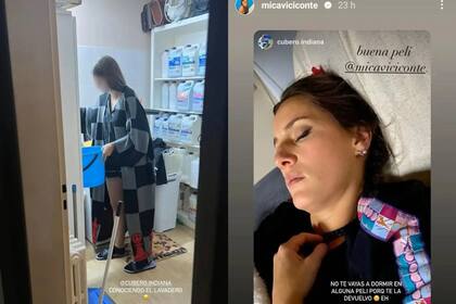 El divertido ida y vuelta entre Indiana y Mica Viciconte