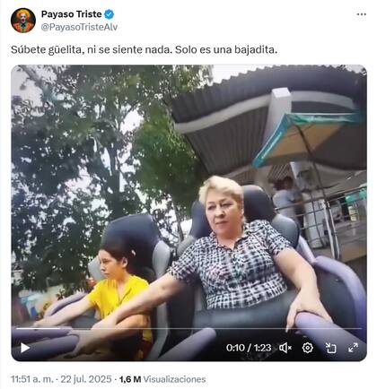 El divertido posteo tuvo más de 1,6 millones de visualizaciones en X