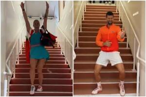 El divertido reto entre Sabalenka y Djokovic en Roland Garros