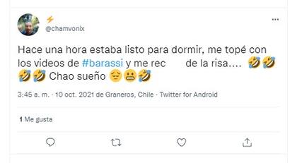 El divertido tuit hacia Darío Barassi de un usuario en Twitter