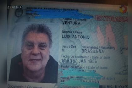 El DNI de Luis Ventura (Captura Socios del espectáculo)