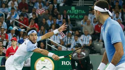 El doble argentino lucha ante Croacia
