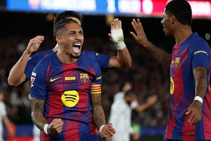 El doble grito de Raphinha