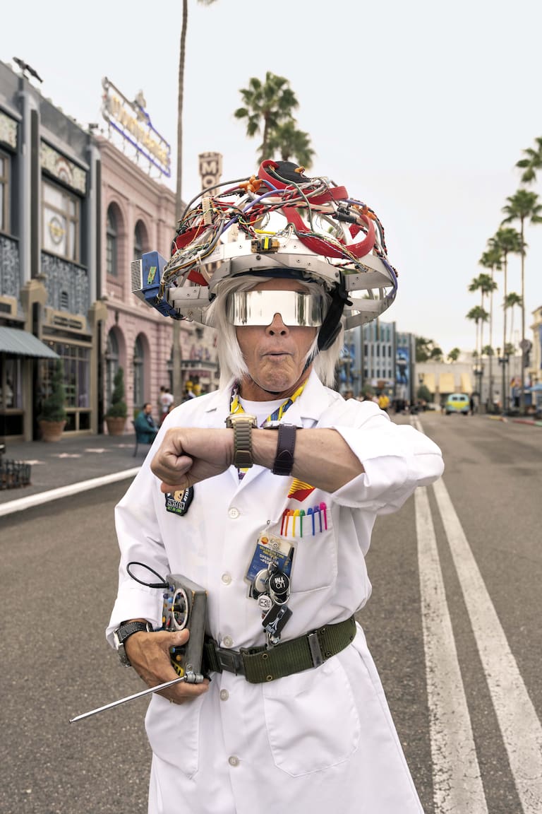 El Doc Brown en Universal Studios