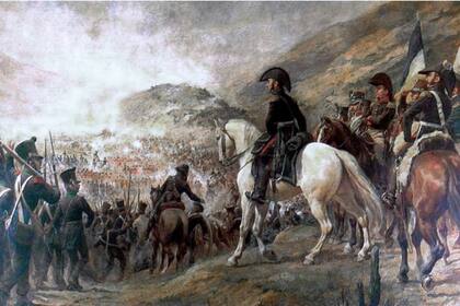 El docente reprodujo la arenga que San Martín dio antes de la Batalla de Chacabuco, en Chile
