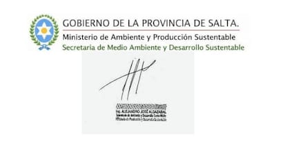 El documento utilizado para el casamiento en Salta, denunciado como falso