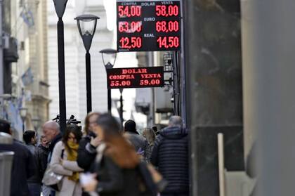 El dólar en la city porteña