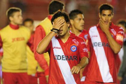 El dolor de los jugadores de Argentinos