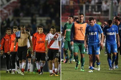 El doloroso adiós de River y Racing de la Copa