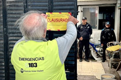 El domicilio ubicado en la calle Barzana 1236 fue clausurado