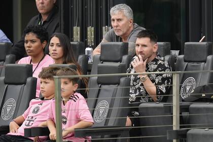 El domingo, Leo Messi y Anto Roccuzzo fueron a alentar a Inter Miami
