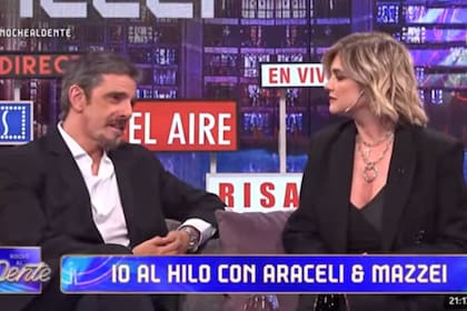 El domingo Mazzei y González tuvieron un mano a mano con Fer Dente en Noche al Dente (Foto: Captura de TV / América)