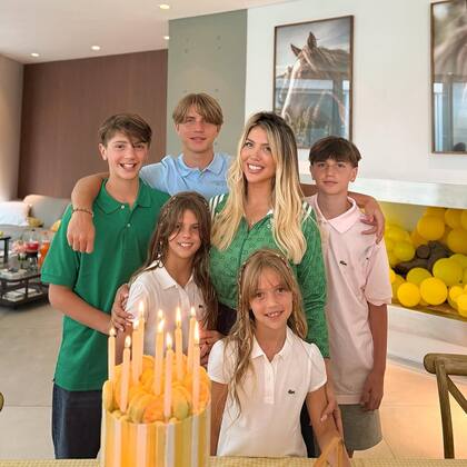 El domingo Wanda Nara celebró el cumpleaños de su hija Francesca en su casa de Santa Bárbara; Mauro Icardi no asistió (Foto: Instagram @wanda_nara)
