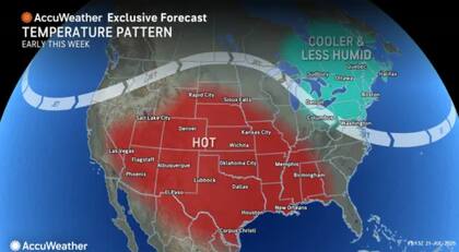 El domo de calor se forma cuando un sistema de alta presión atrapa aire caliente en superficie, lo que impide su disipación y bloquea lluvias refrescantes