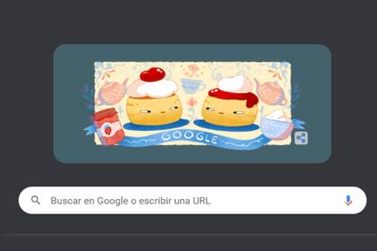 El doodle con el que Google hizo el homenaje este 10 de junio (Captura Google)