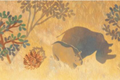 El doodle con el que Google recordó al rinocerente Sudán